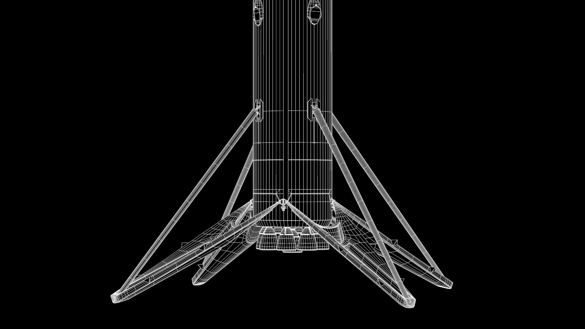 Foguete SpaceX Falcon9 3D model_16