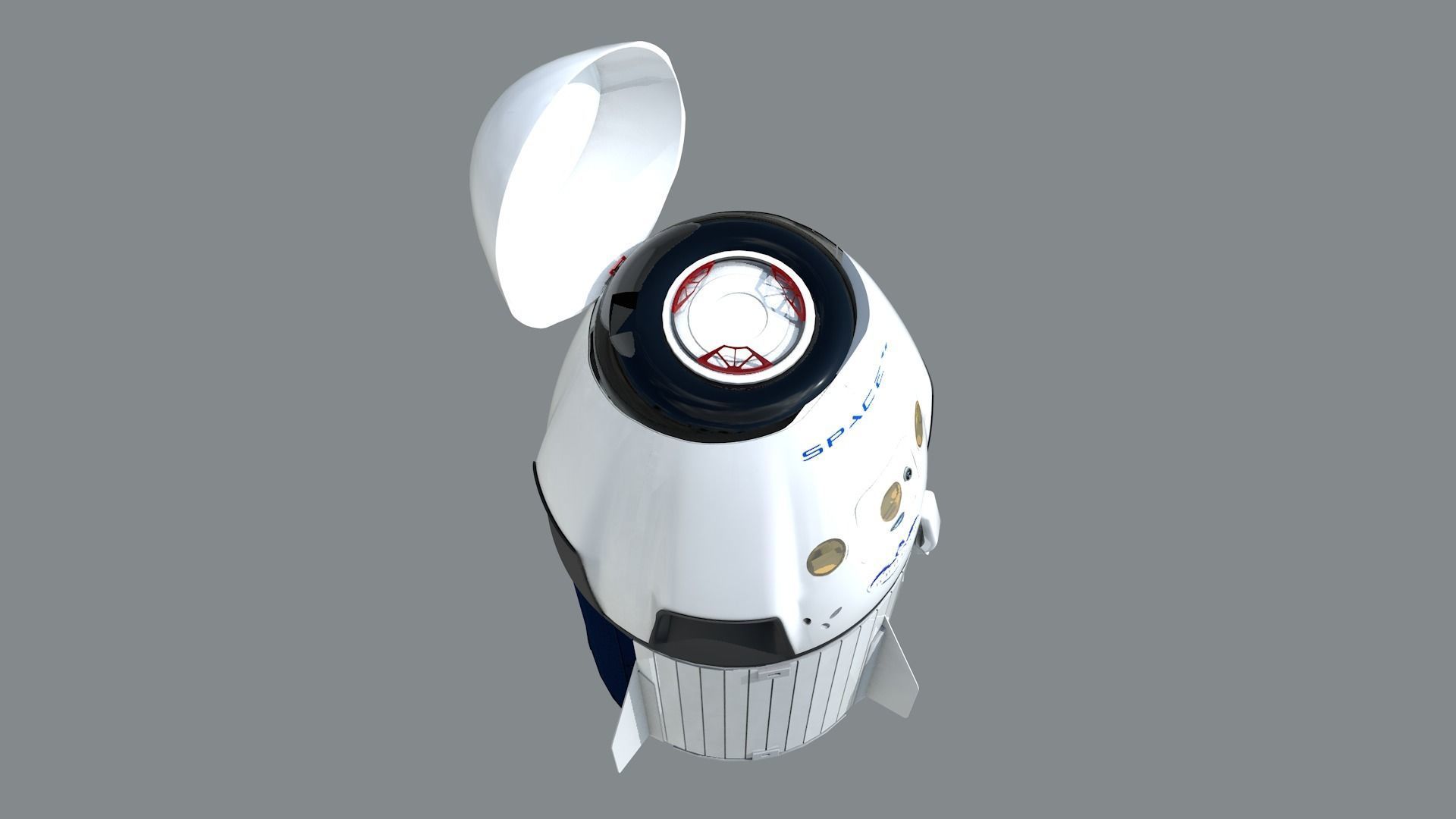 Foguete SpaceX Falcon9 3D model_23