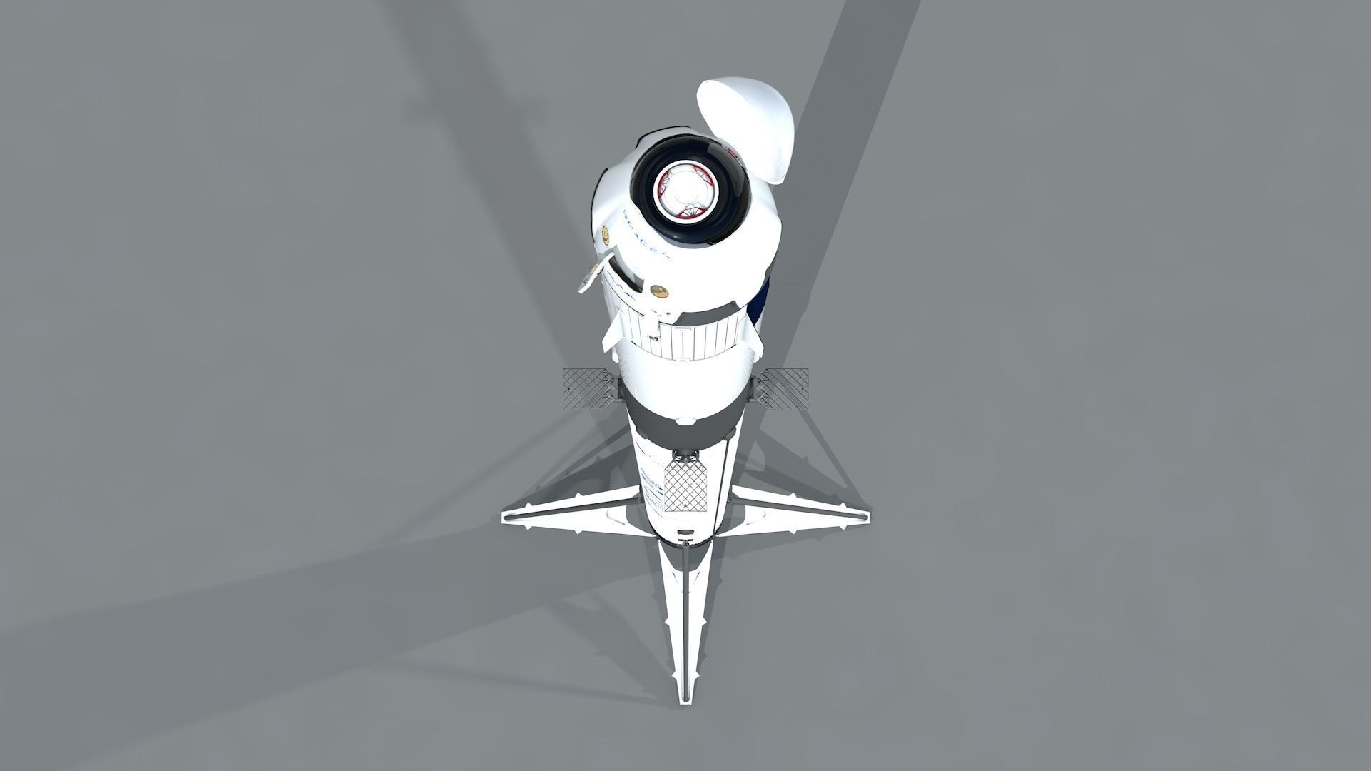 Foguete SpaceX Falcon9 3D model_2