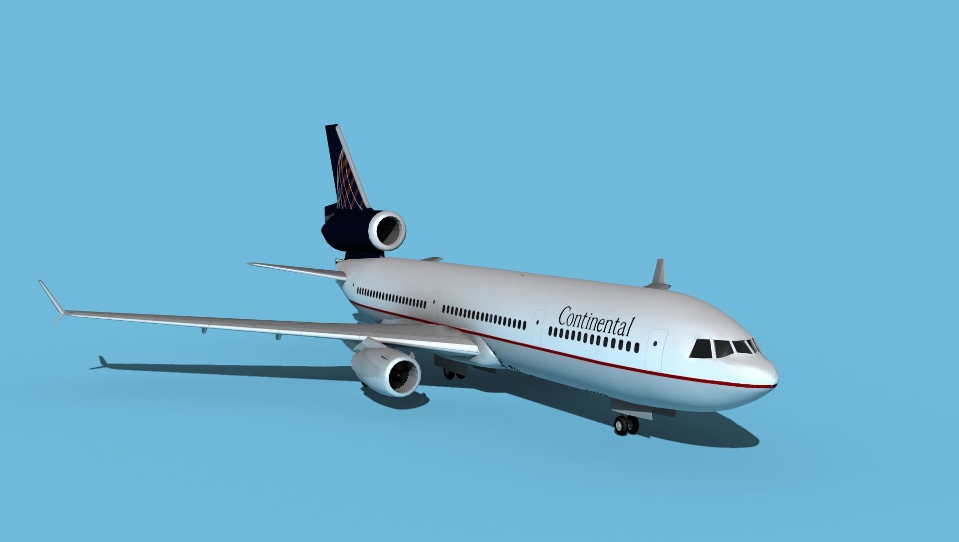 McDonnell Douglas MD-11 Continental 2 3D model_2