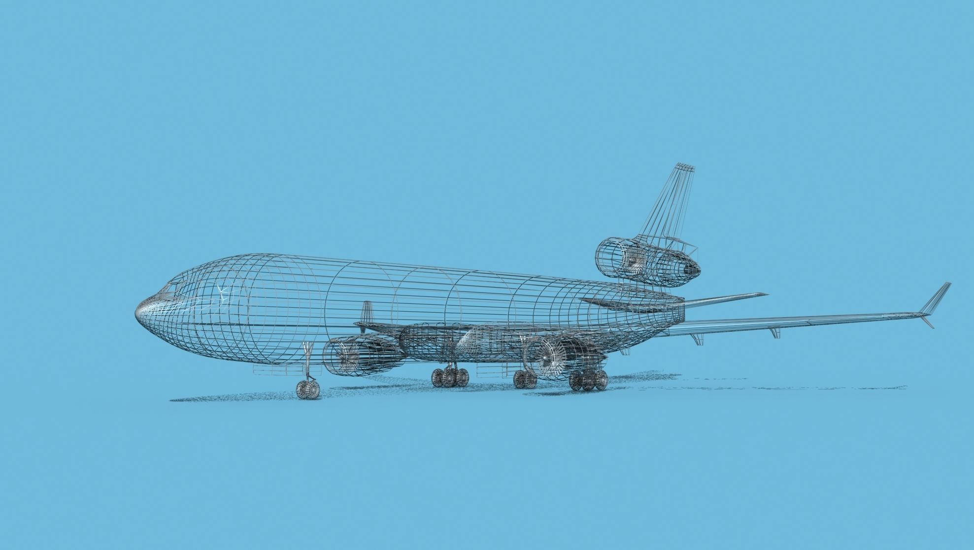 McDonnell Douglas MD-11 Continental 2 3D model_11