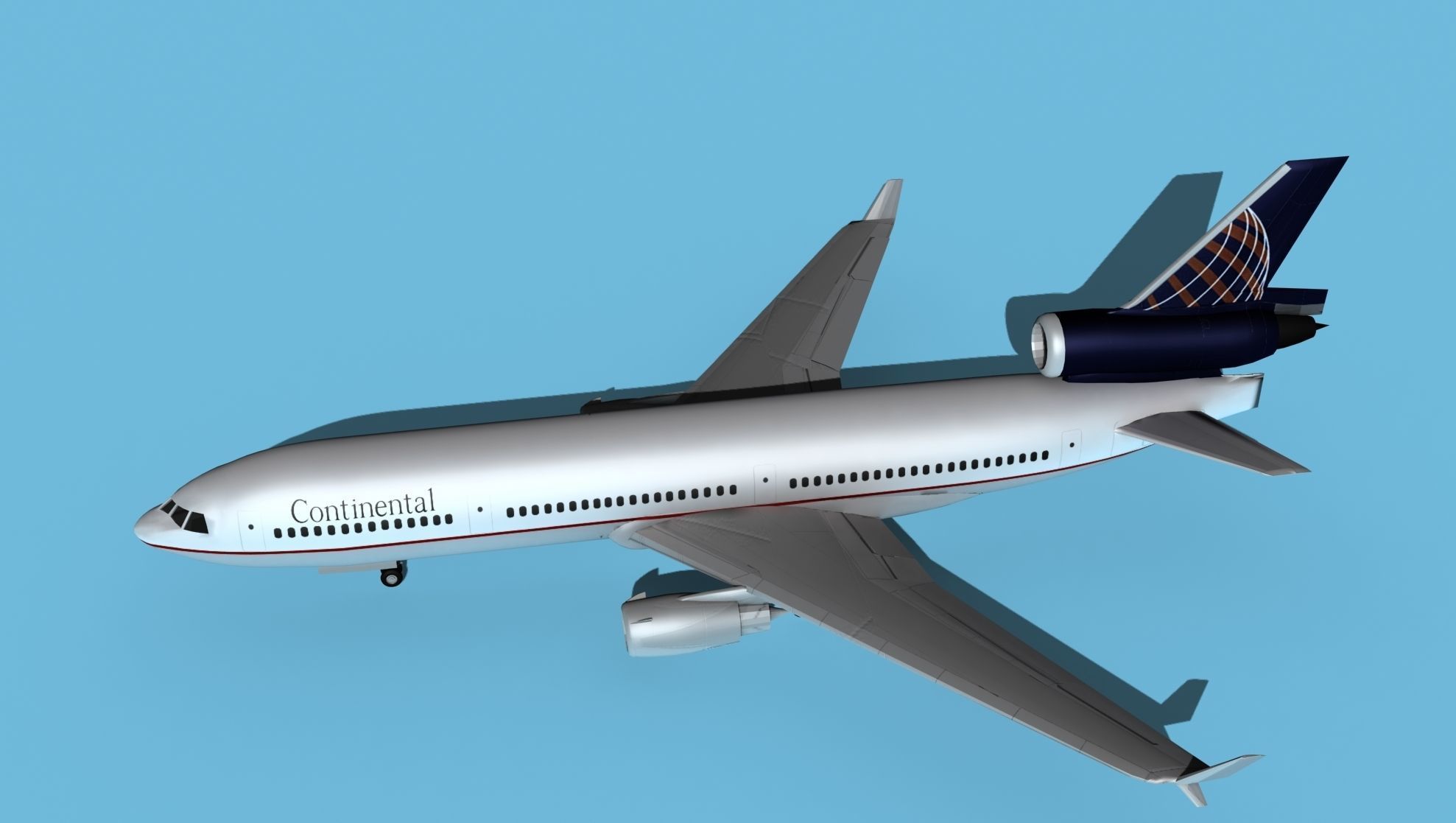McDonnell Douglas MD-11 Continental 2 3D model_9