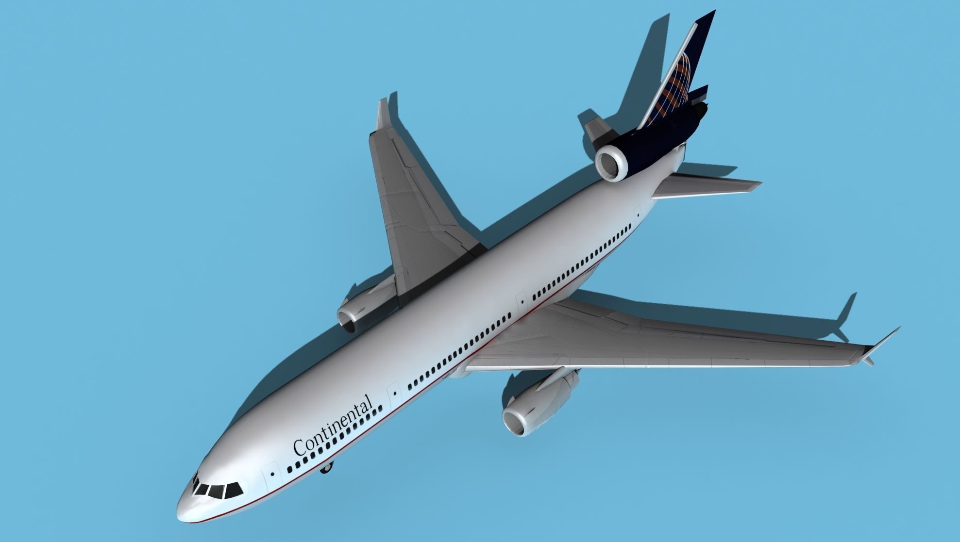 McDonnell Douglas MD-11 Continental 2 3D model_10