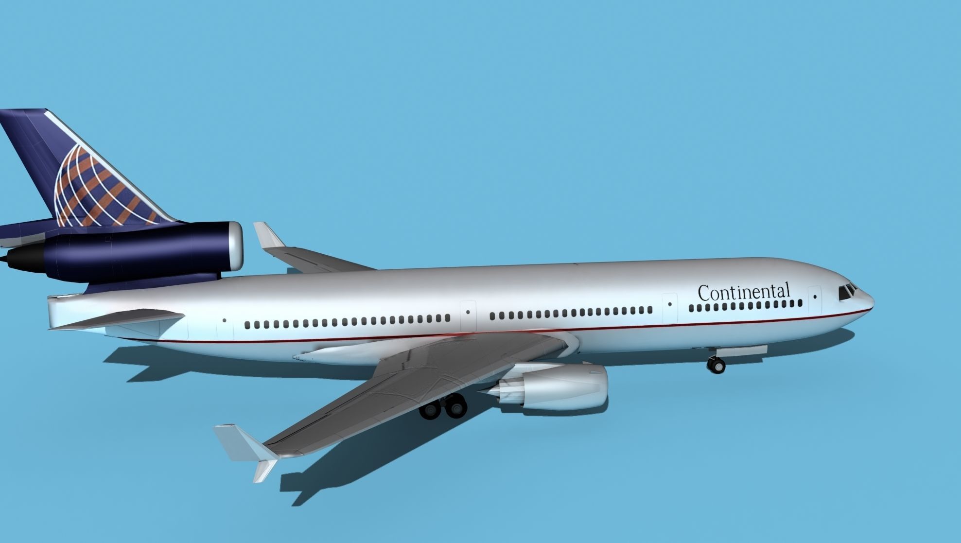 McDonnell Douglas MD-11 Continental 2 3D model_4