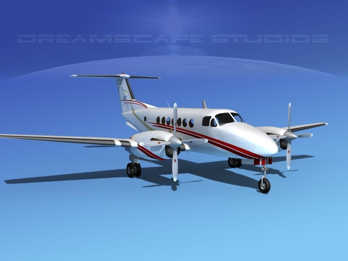 Beechcraft 350 Super King Air V11 3D model_2