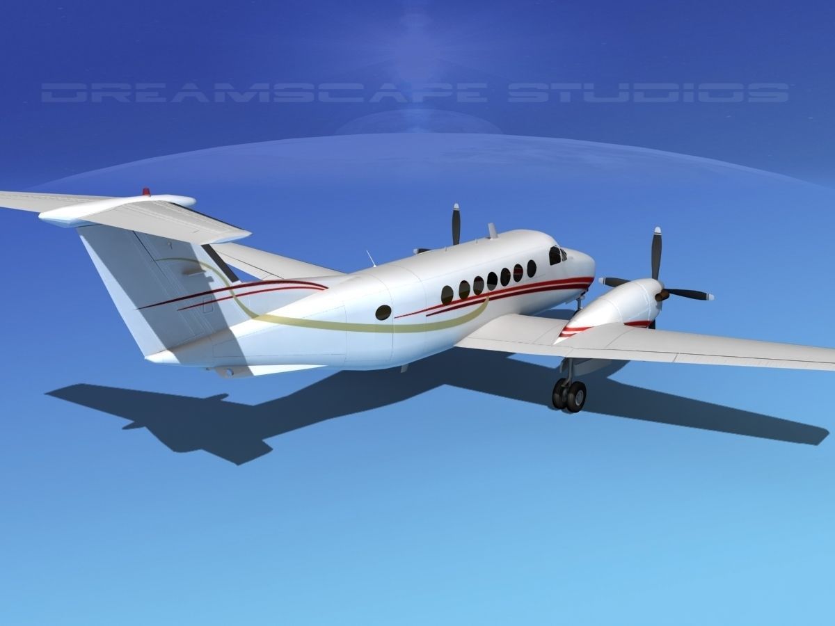 Beechcraft 350 Super King Air V11 3D model_4