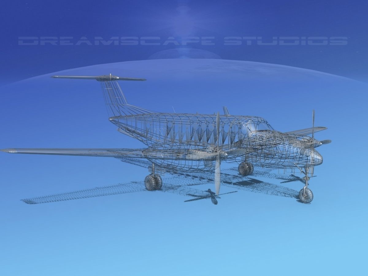 Beechcraft 350 Super King Air V11 3D model_11