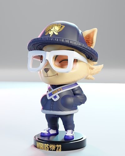 Teemo Worlds 2023 fanart 3D print model