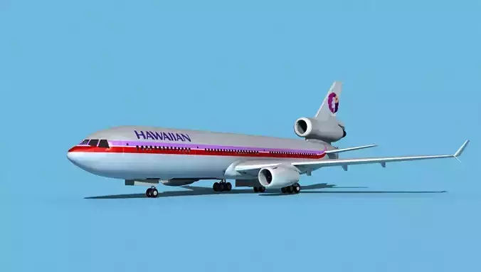 McDonnell Douglas MD-11 Hawaiian 3D model