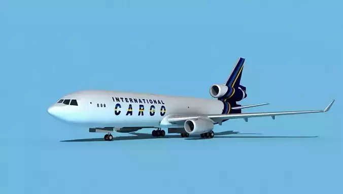 McDonnell Douglas MD-11 International Cargo 3D model