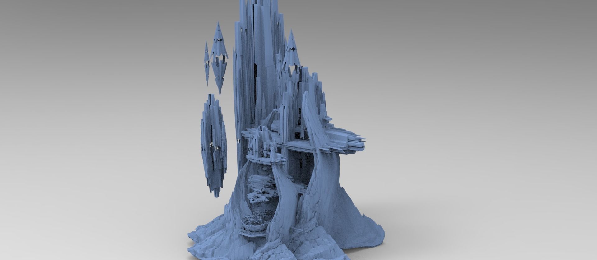 Crystal Light Gateway 3 models  3D model_3