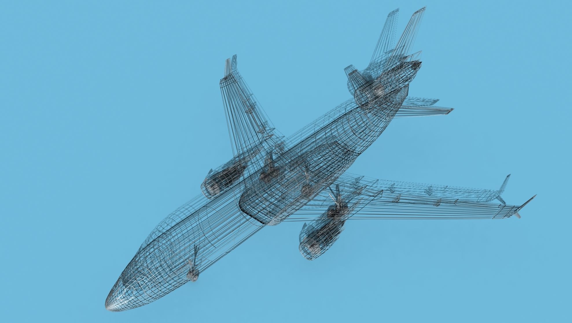 McDonnell Douglas MD-11 Swiss Air 3D model rigged | CGTrader