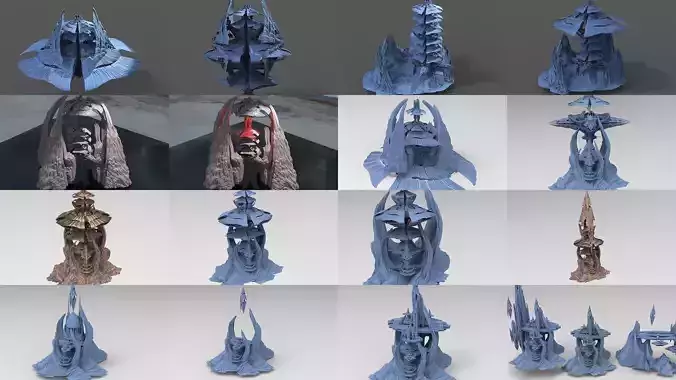 Sci fi Solar Flower collection 