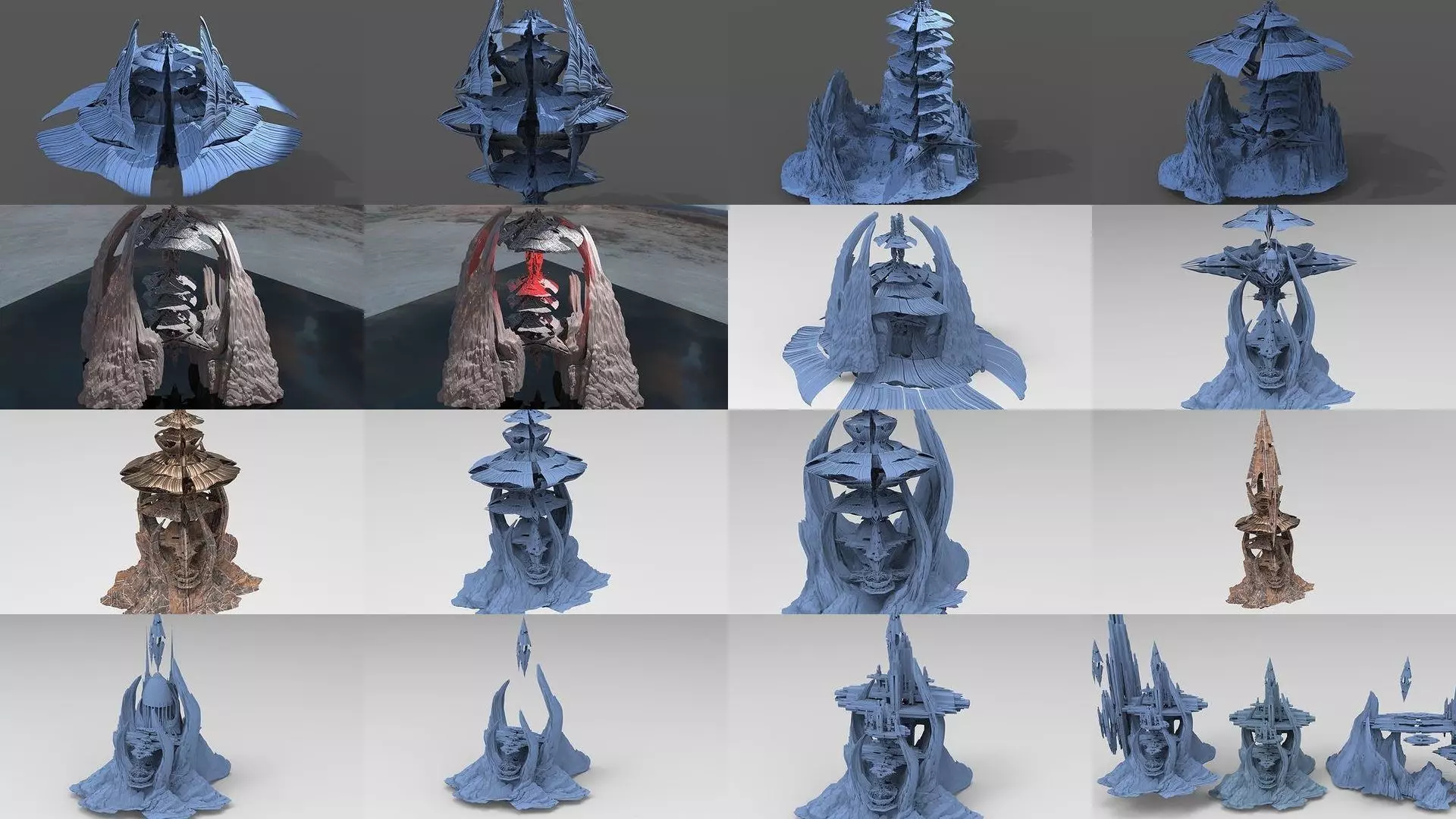 Sci fi Solar Flower collection _0