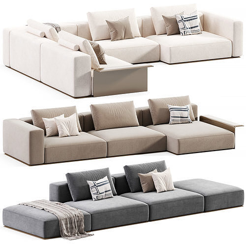 WESTSIDE Sofa By Poliform Low-poly 3D model