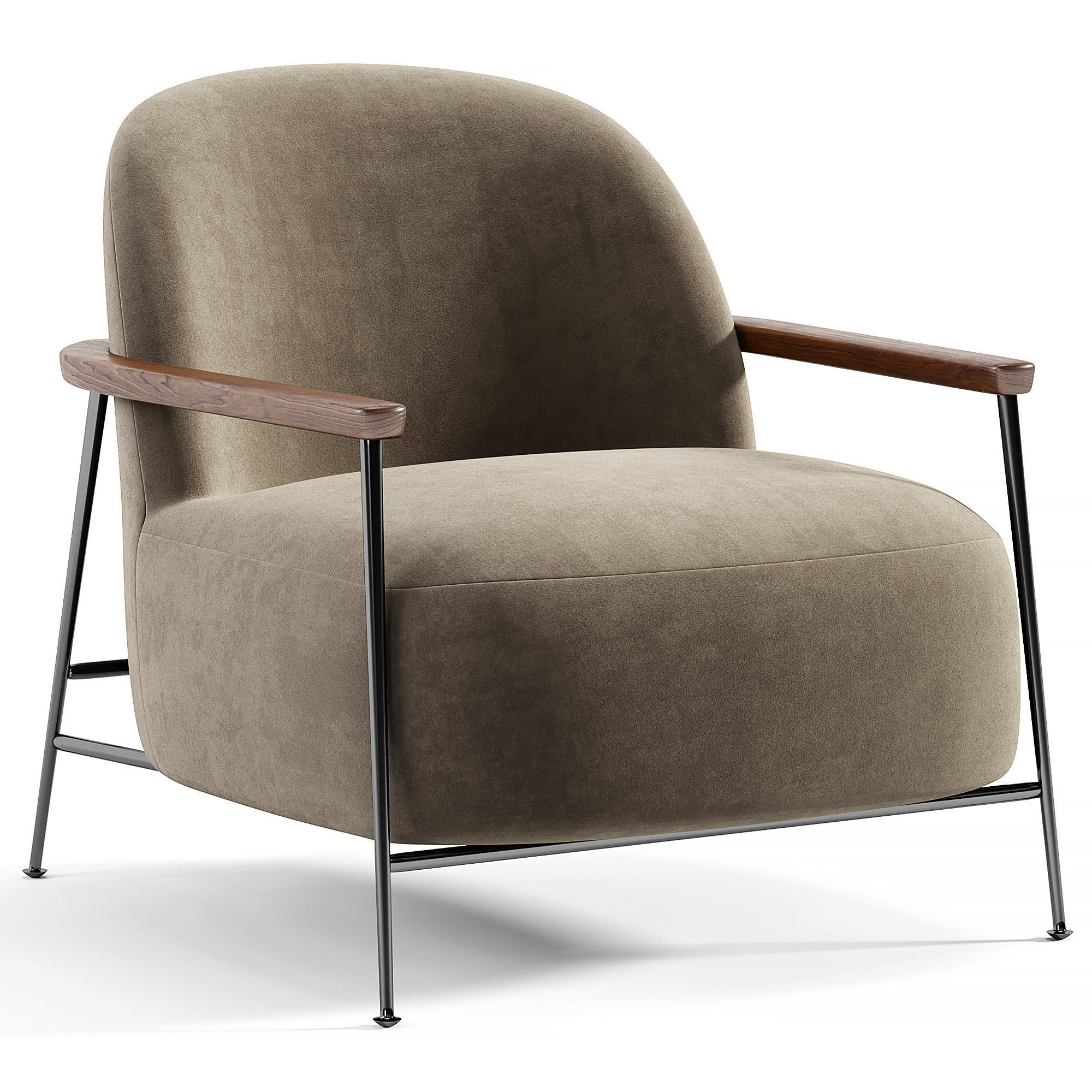 SEJOUR LOUNGE CHAIR By Gubi Low-poly 3D model_4