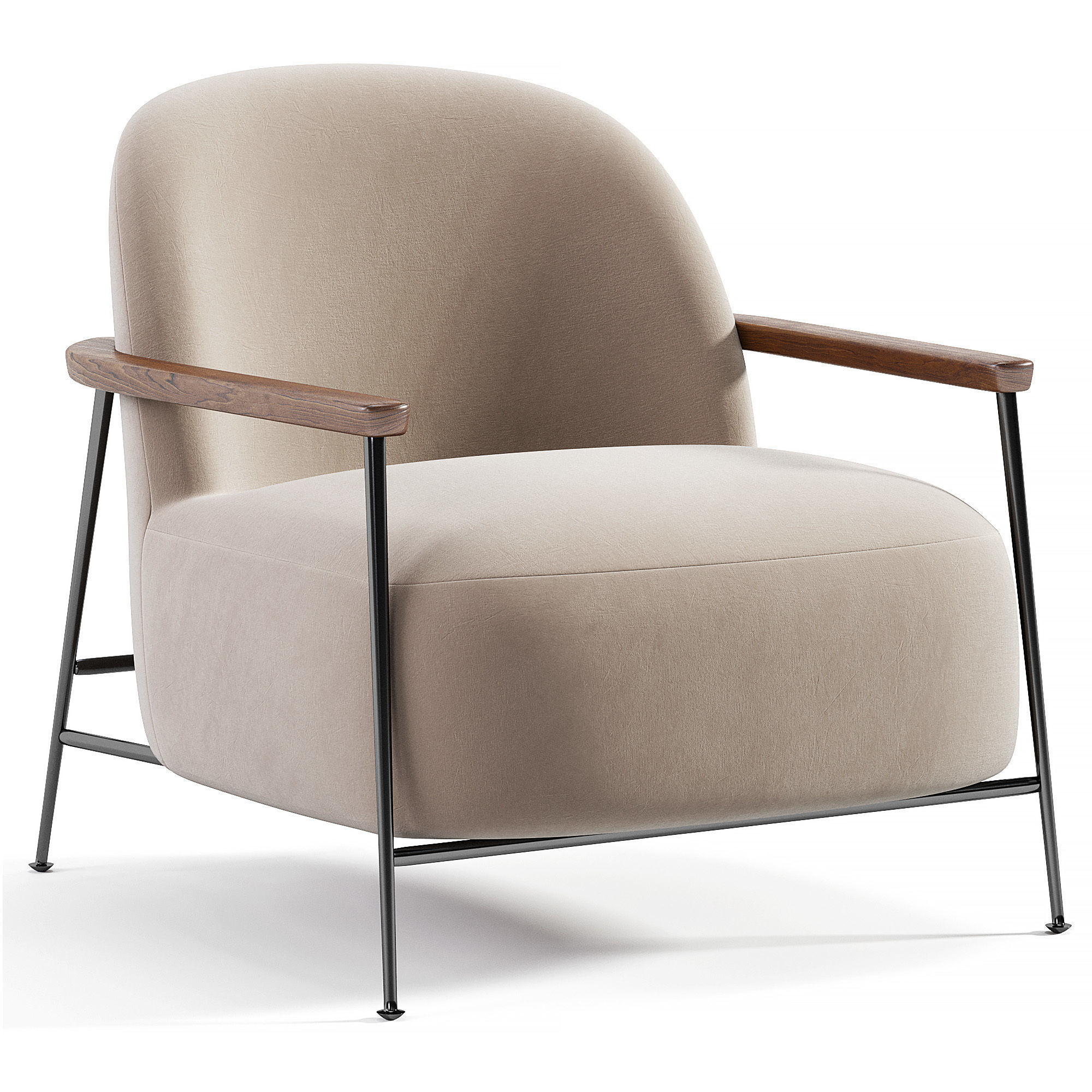 SEJOUR LOUNGE CHAIR By Gubi Low-poly 3D model_3