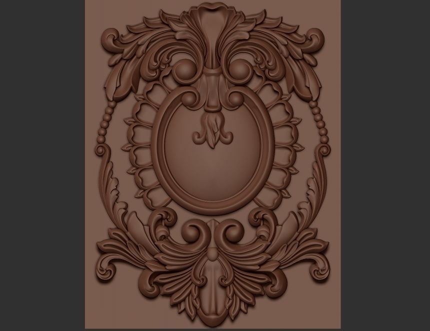 carved panel 3D model_12