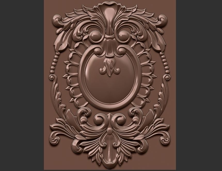 carved panel 3D model_10