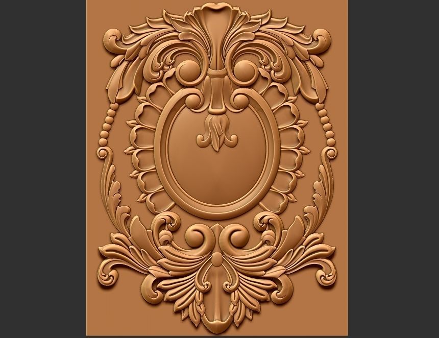 carved panel 3D model_4