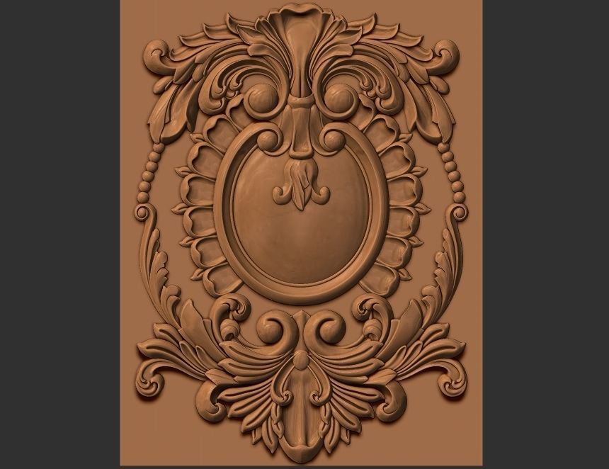 carved panel 3D model_14