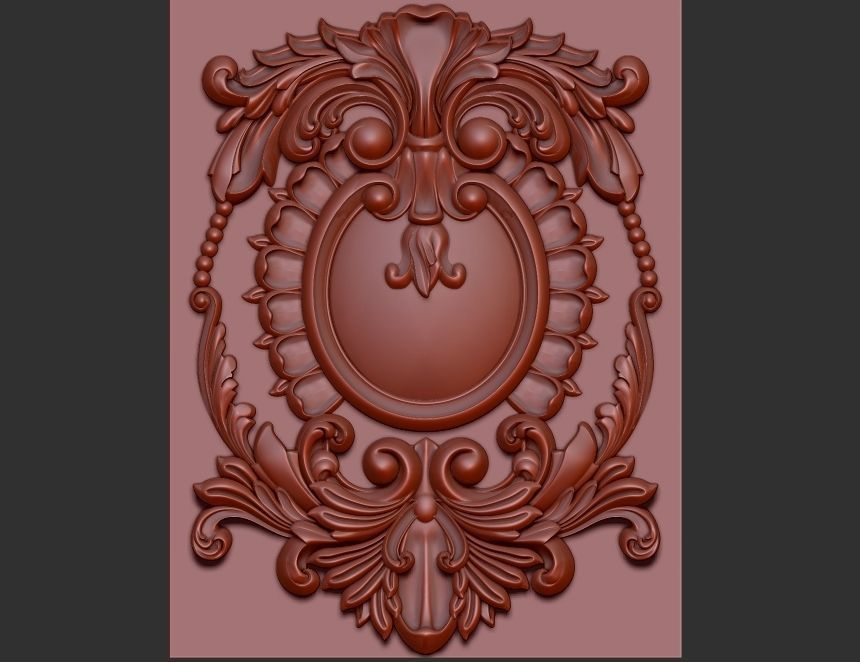 carved panel 3D model_13