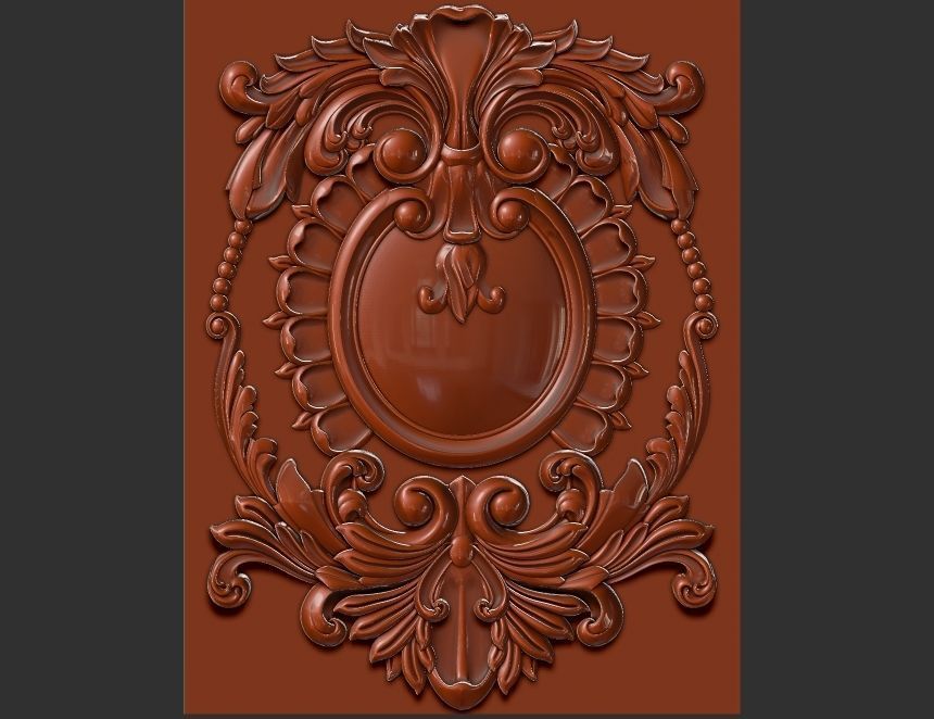 carved panel 3D model_11