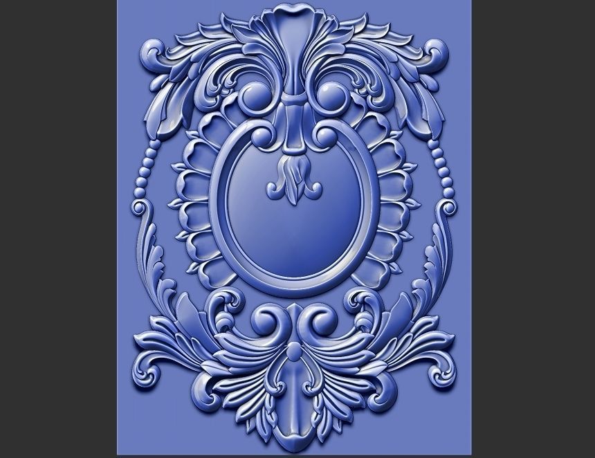 carved panel 3D model_9