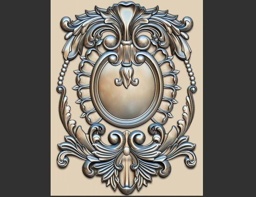 carved panel 3D model_7