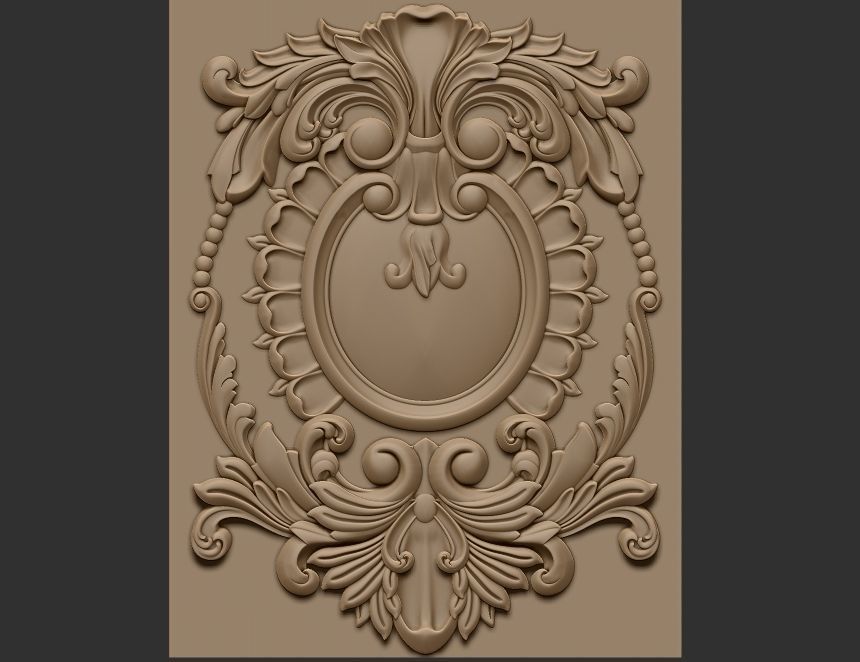 carved panel 3D model_5