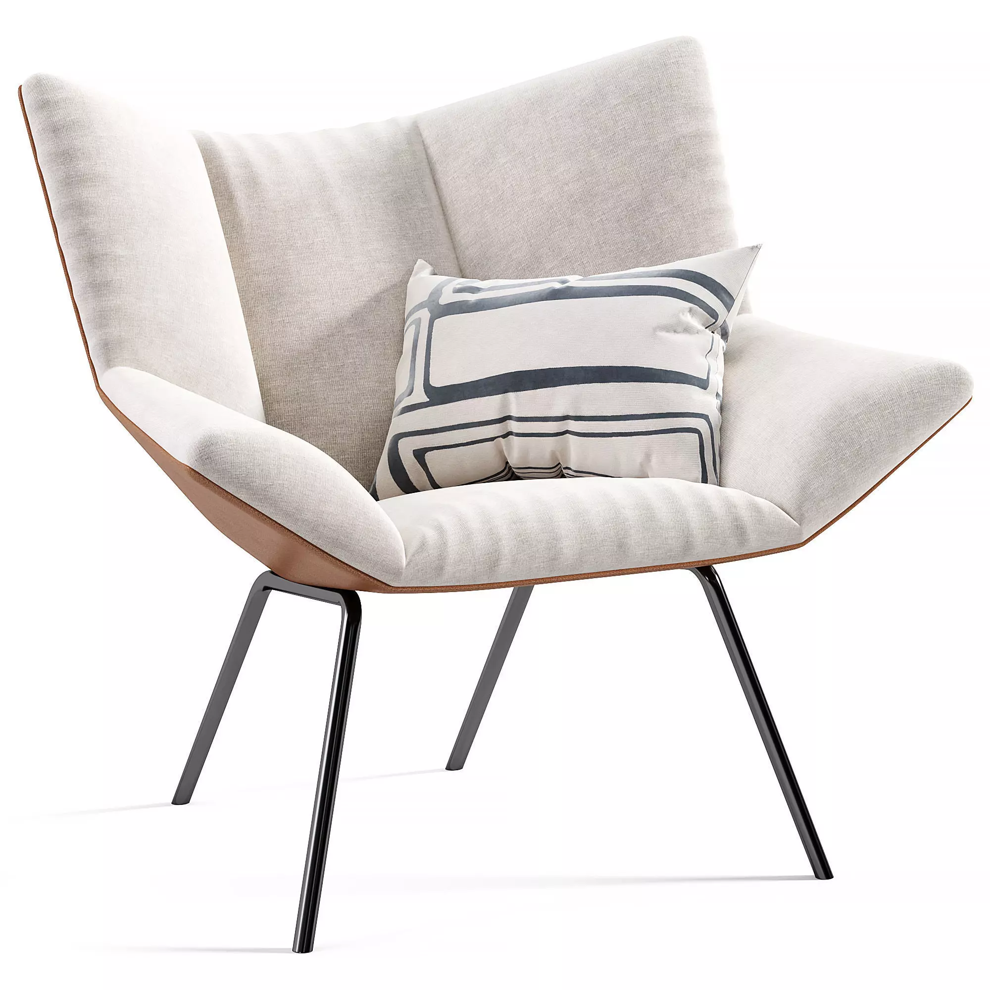 Armchair Gustav By Label Vandenberg Low-poly 3D model