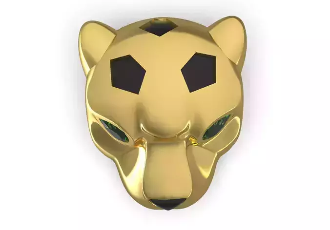 Panther head pendent 3D print model Panther head pendent 3D print model