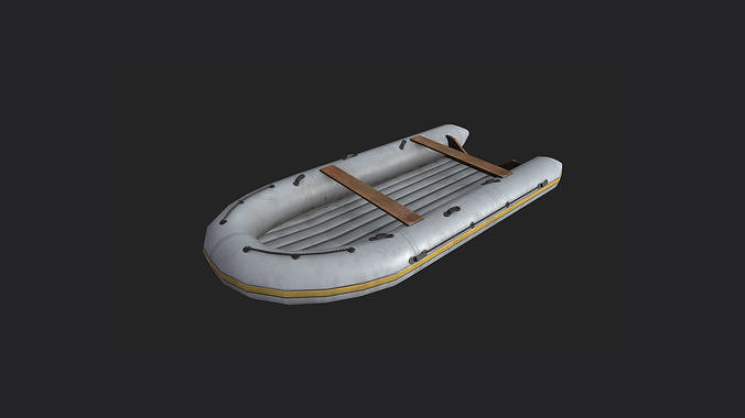 Rubber Dinghy 3D Model 001 Low-poly 3D model