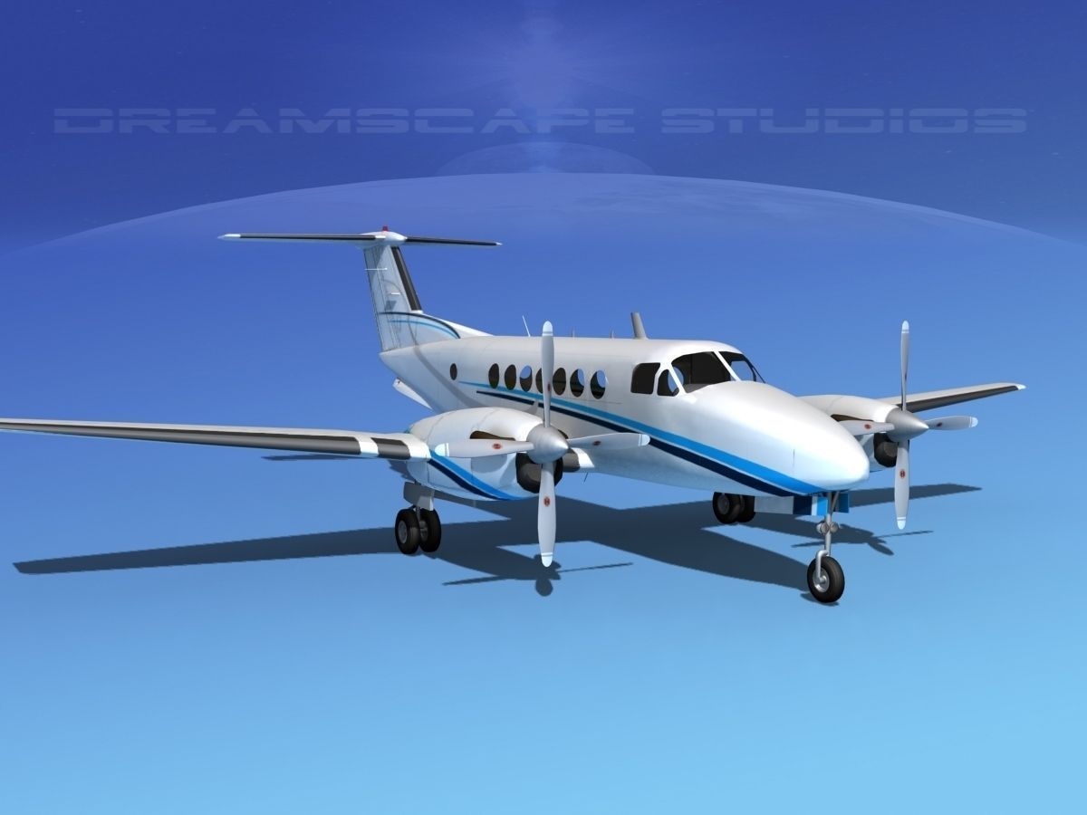 Beechcraft 350 Super King Air V12 3D model_1