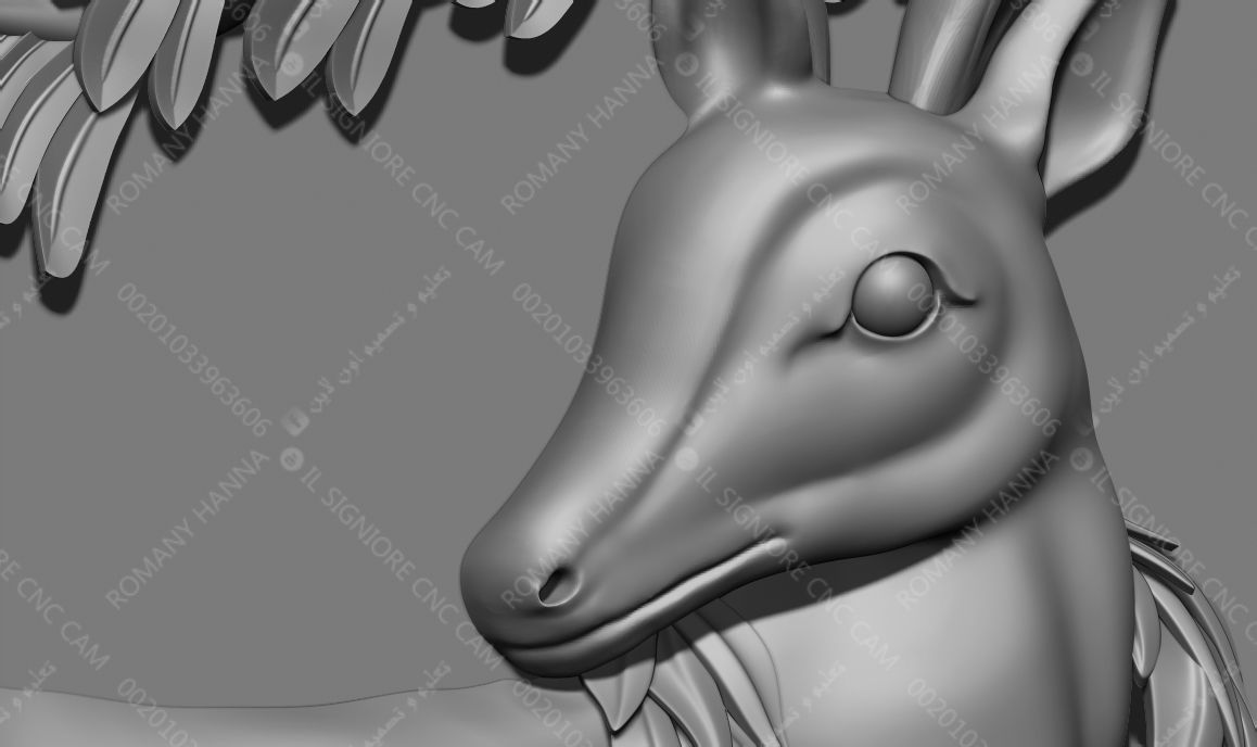 Handcarved Land and Sky Buffet 3D model_6