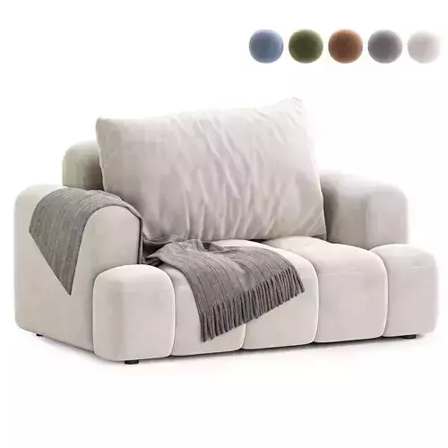 Fabric armchair
