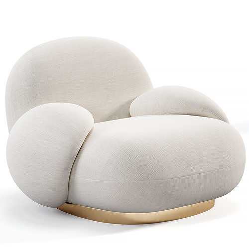 PACHA LOUNGE CHAIR W Low-poly 3D model