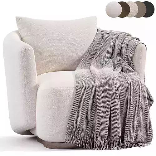 Caspia Arm Chair By Incollect Low-poly 3D model