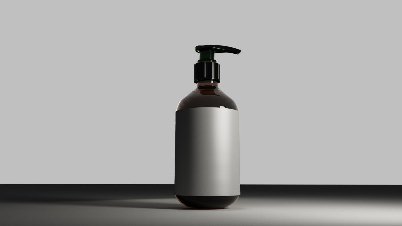 Shampoo Bottle Model Free 3D model_2