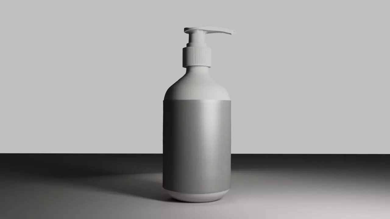Shampoo Bottle Model Free 3D model_0