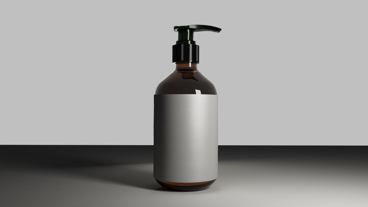 Shampoo Bottle Model Free 3D model_1