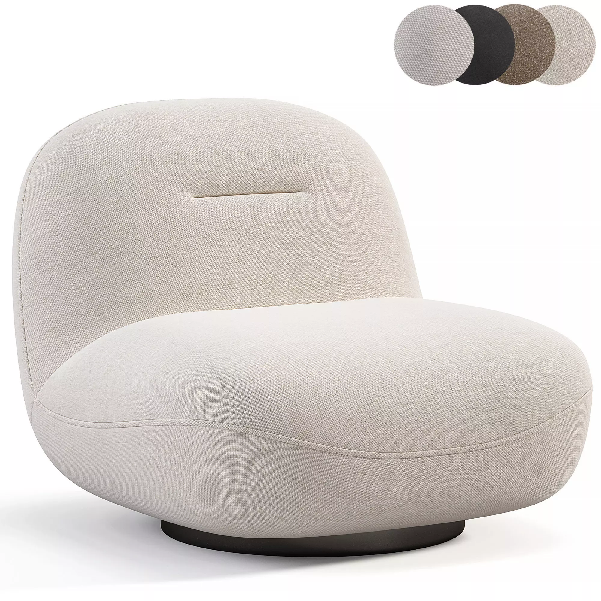 Otis Swivel Accent Chair By Next Low-poly 3D model