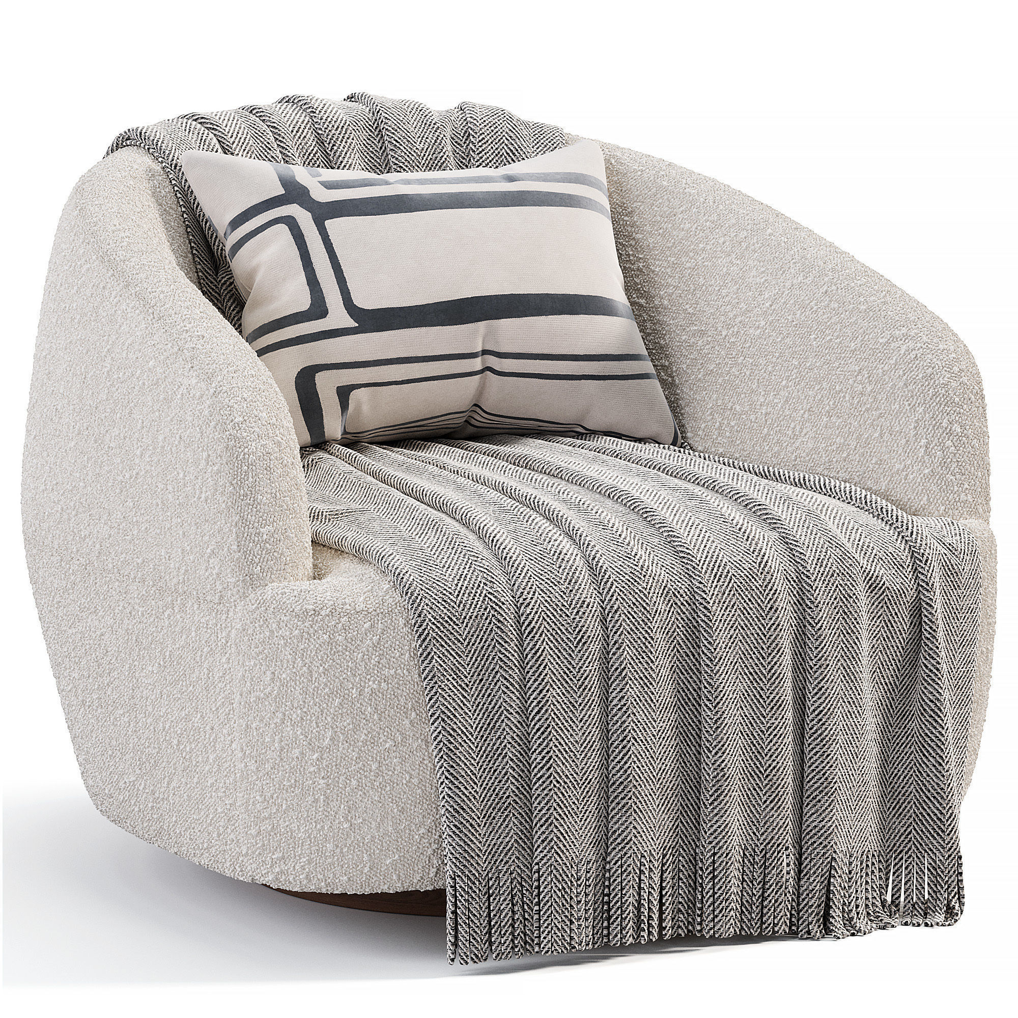 Sumo Lounge Chair By Hollyhunt Low-poly 3D model_4