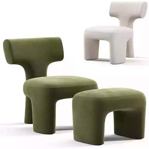 Litho Armchair By Pierre Frey Low-poly 3D model