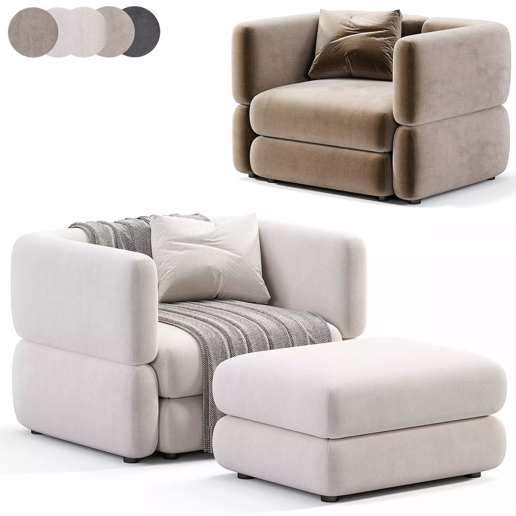 Brera Armchair By Divan ru Low-poly 3D model