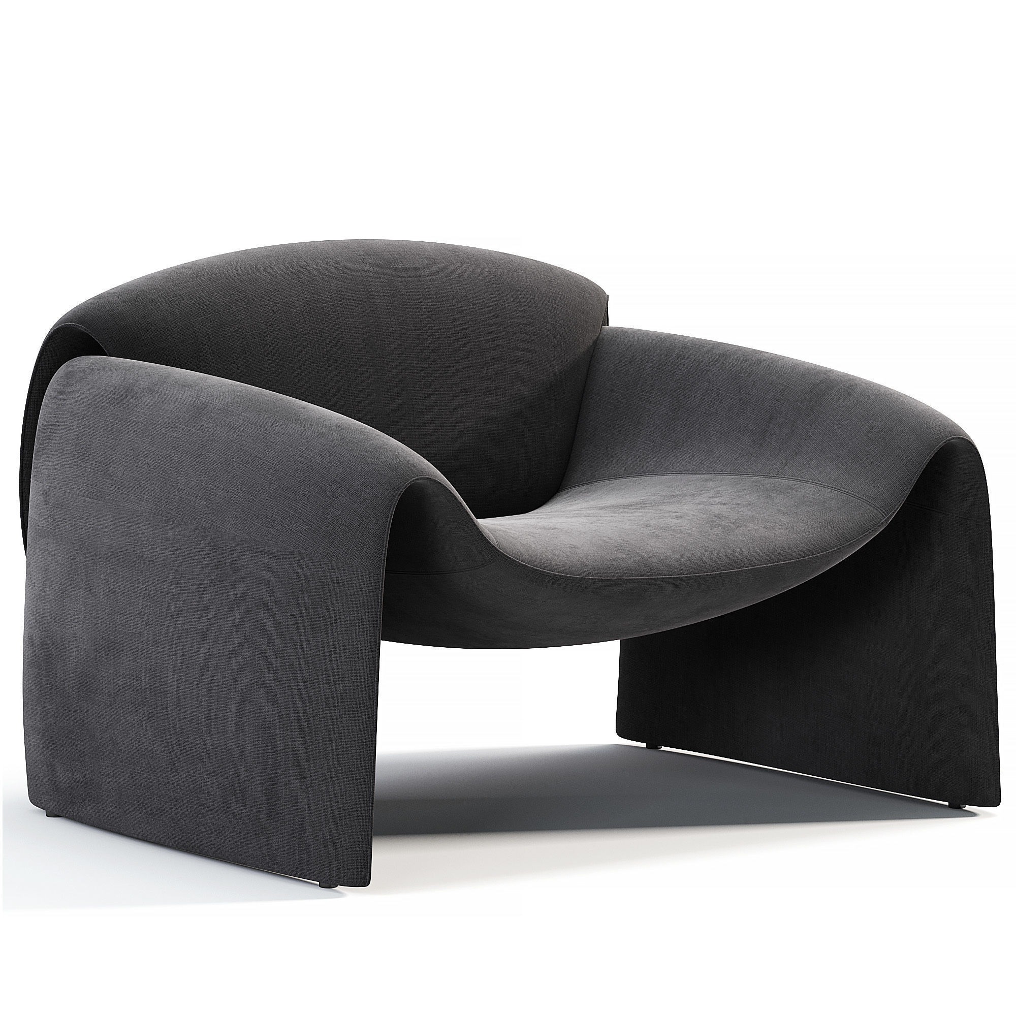 LE CLUB By Poliform Low-poly 3D model_5