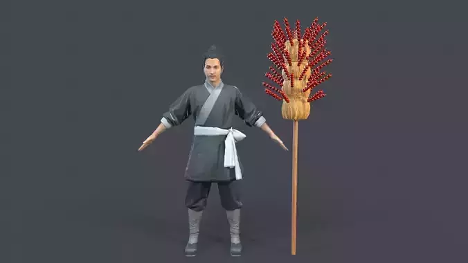 man Character Low-poly 3D model