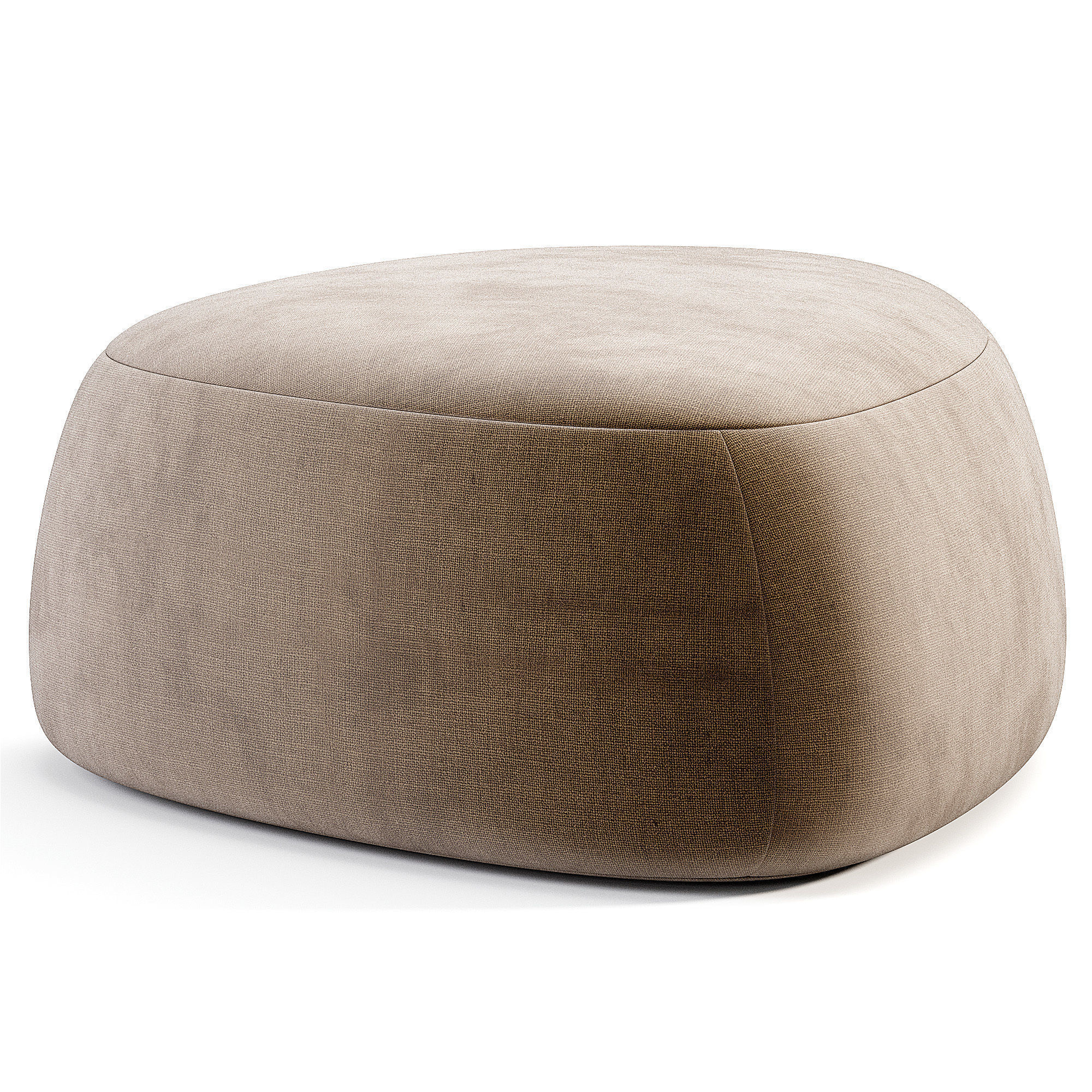 Pebble Ottoman By Westelm Low-poly 3D model_4