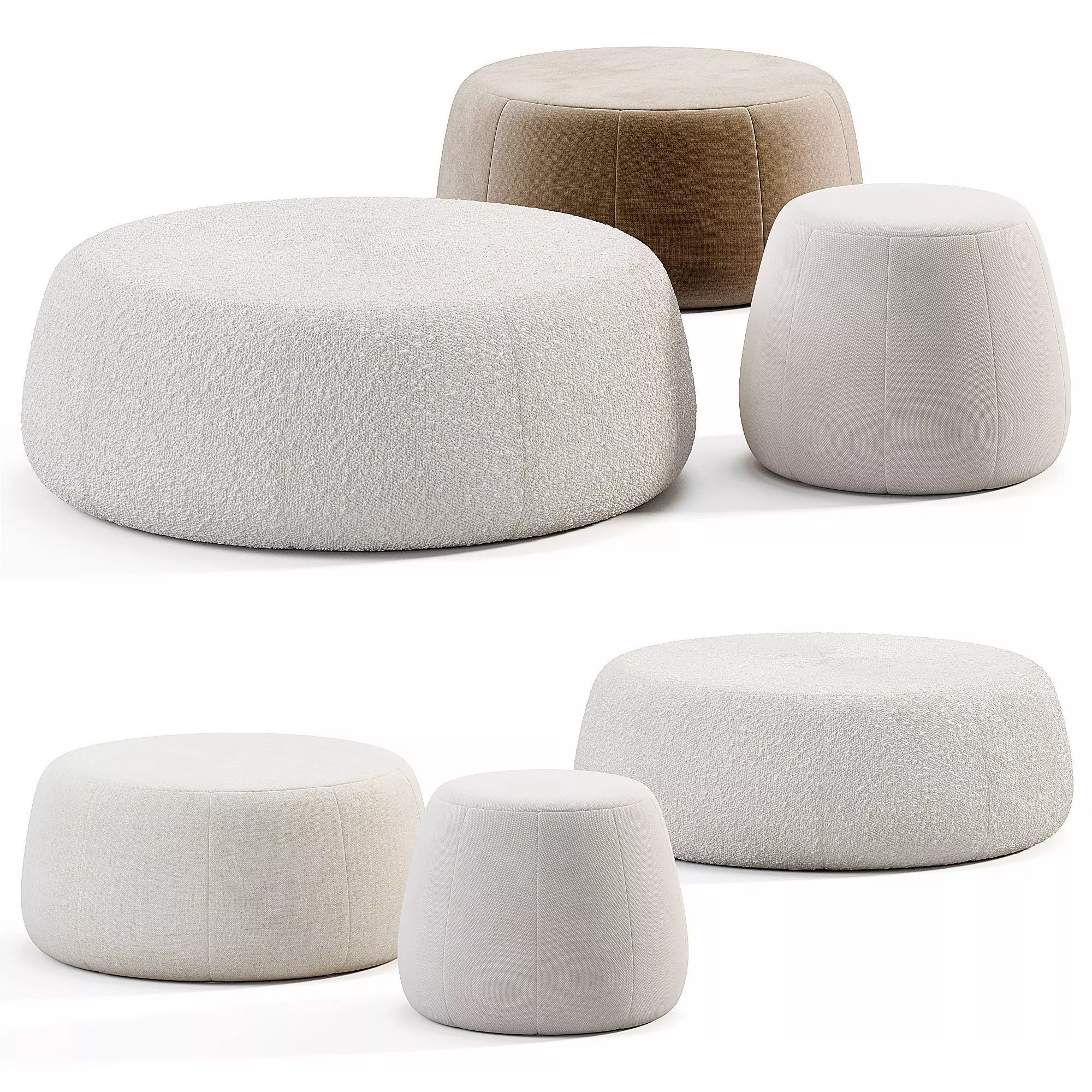 NOMAD Pouf TRIBU Low-poly 3D model