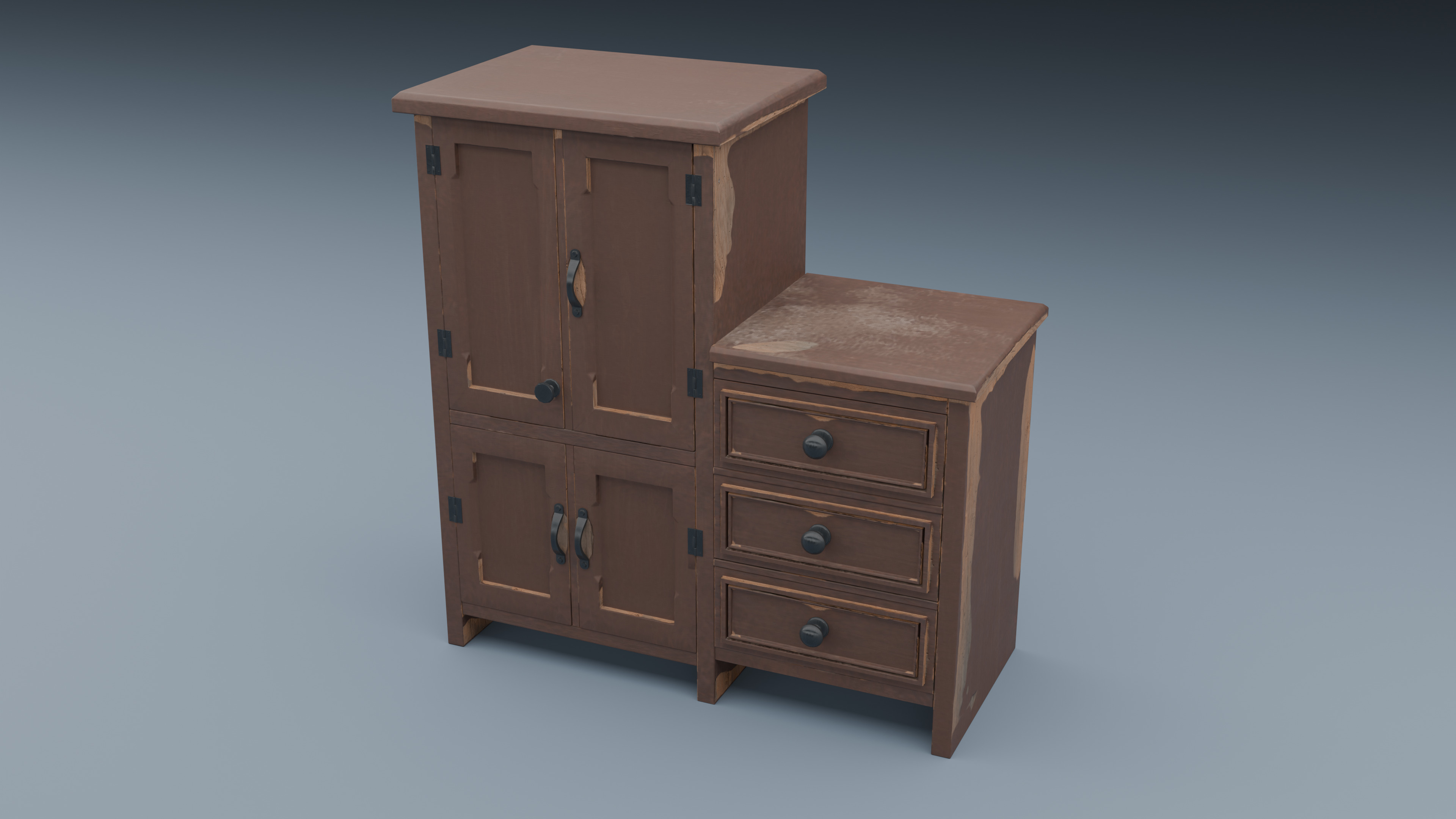 Fifty Plus Cabinet Set 3D model_9